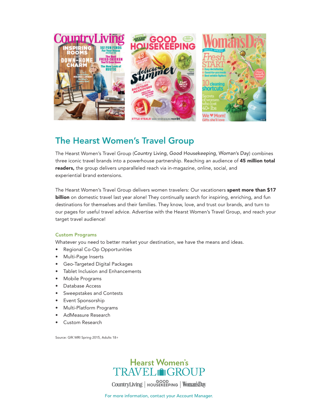 The Hearst Women's Travel Group