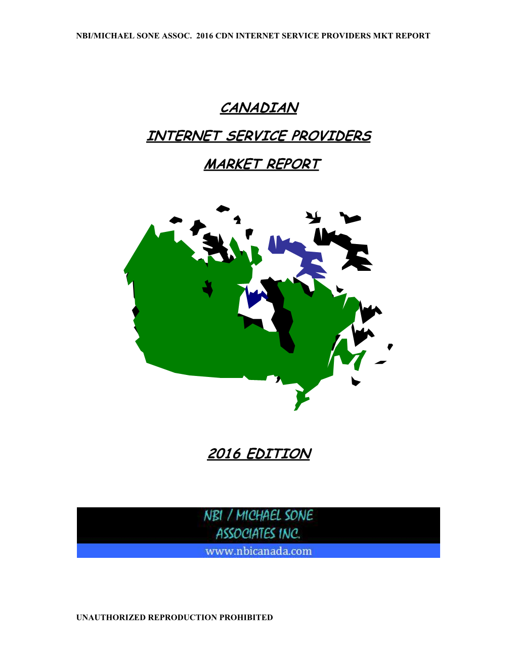 Canadian Internet Service Providers Market Report (2016 Edition)