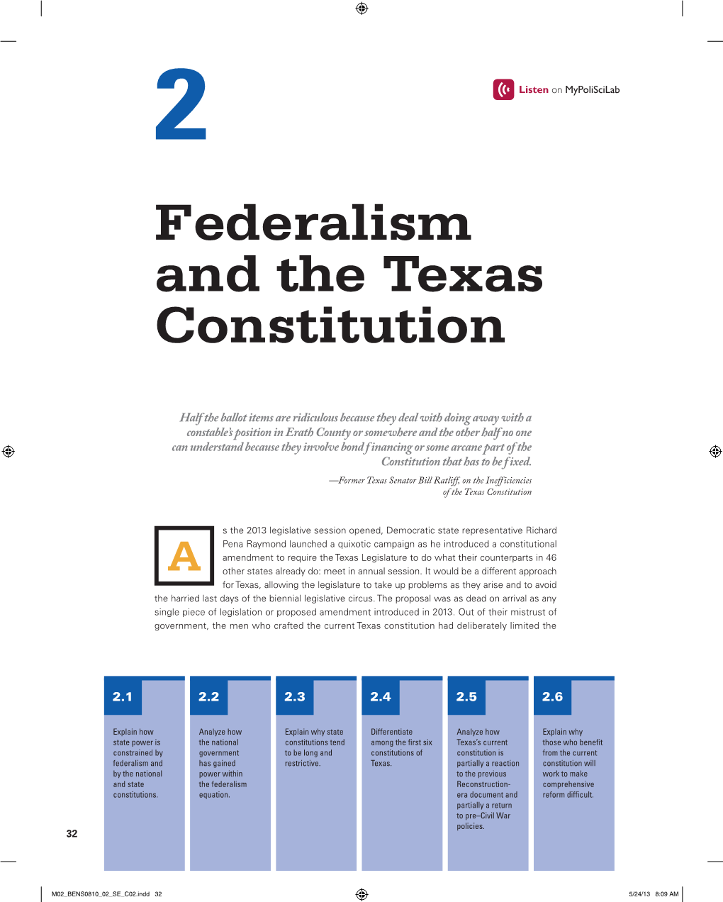 Federalism and the Texas Constitution