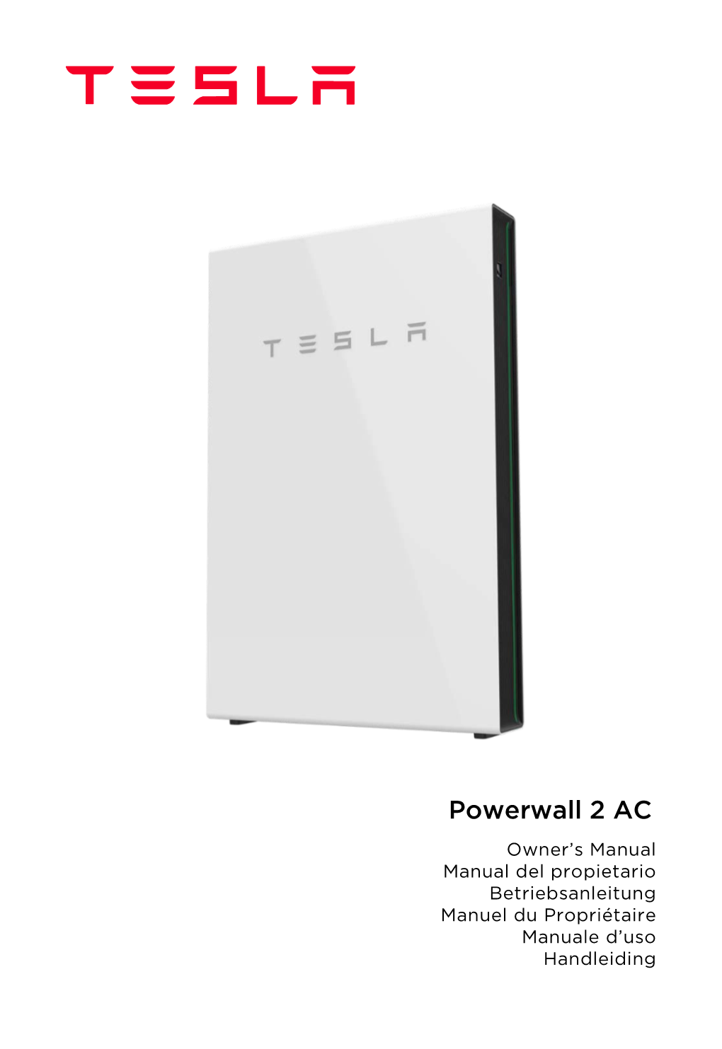 Powerwall 2 AC Owner's Manual