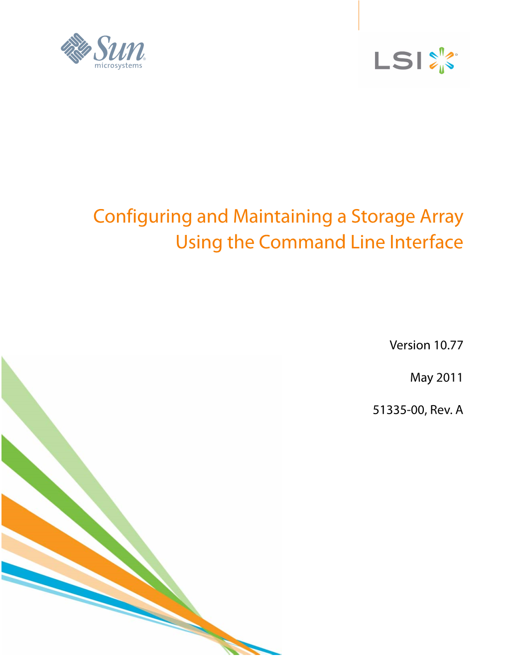 Configuring and Maintaining a Storage Array Using the Command Line Interface