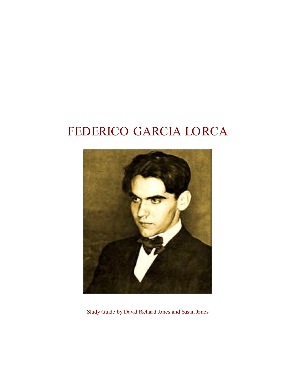 Federico Garcia Lorca