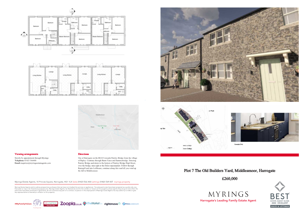 Plot 7 the Old Builders Yard, Middlesmoor, Harrogate £260,000