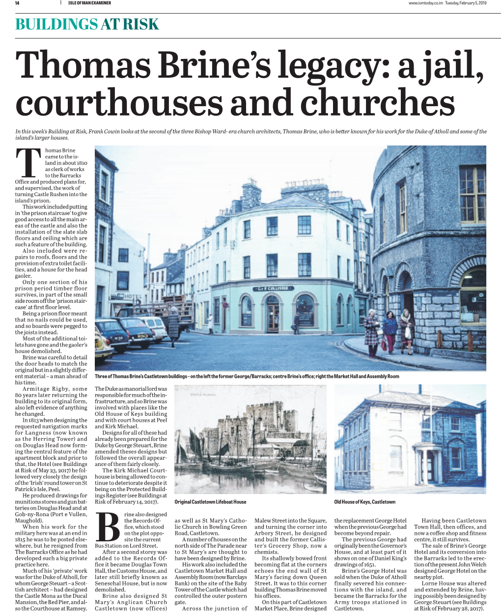 Thomas Brine's Legacy: a Jail, Courthouses and Churches