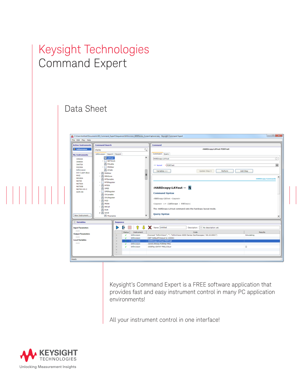 Keysight Technologies Command Expert