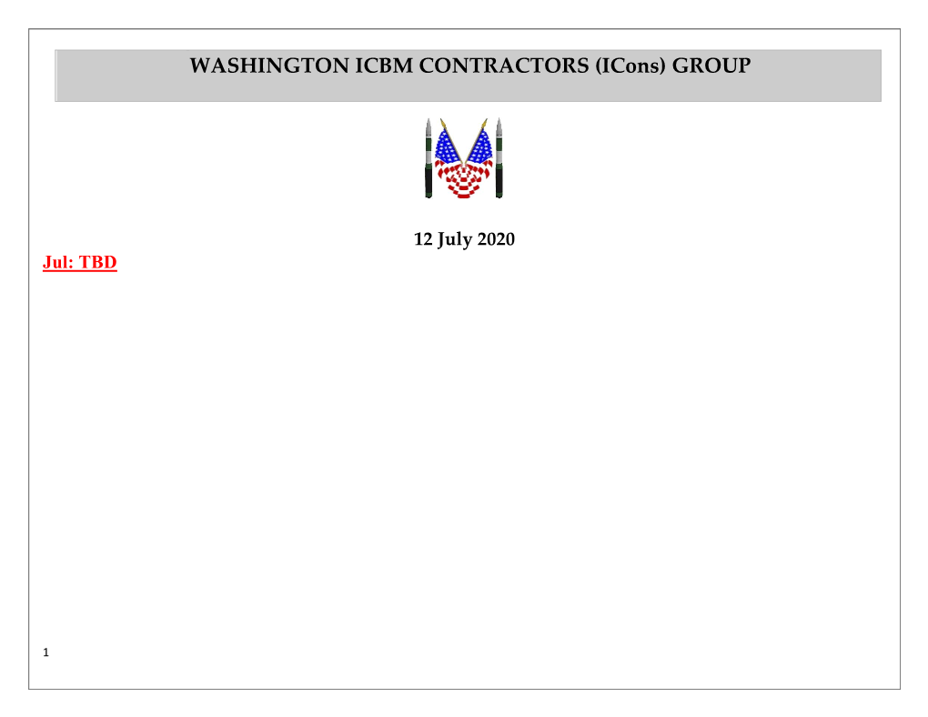 Washington Icbm Contractors Group (Icons)