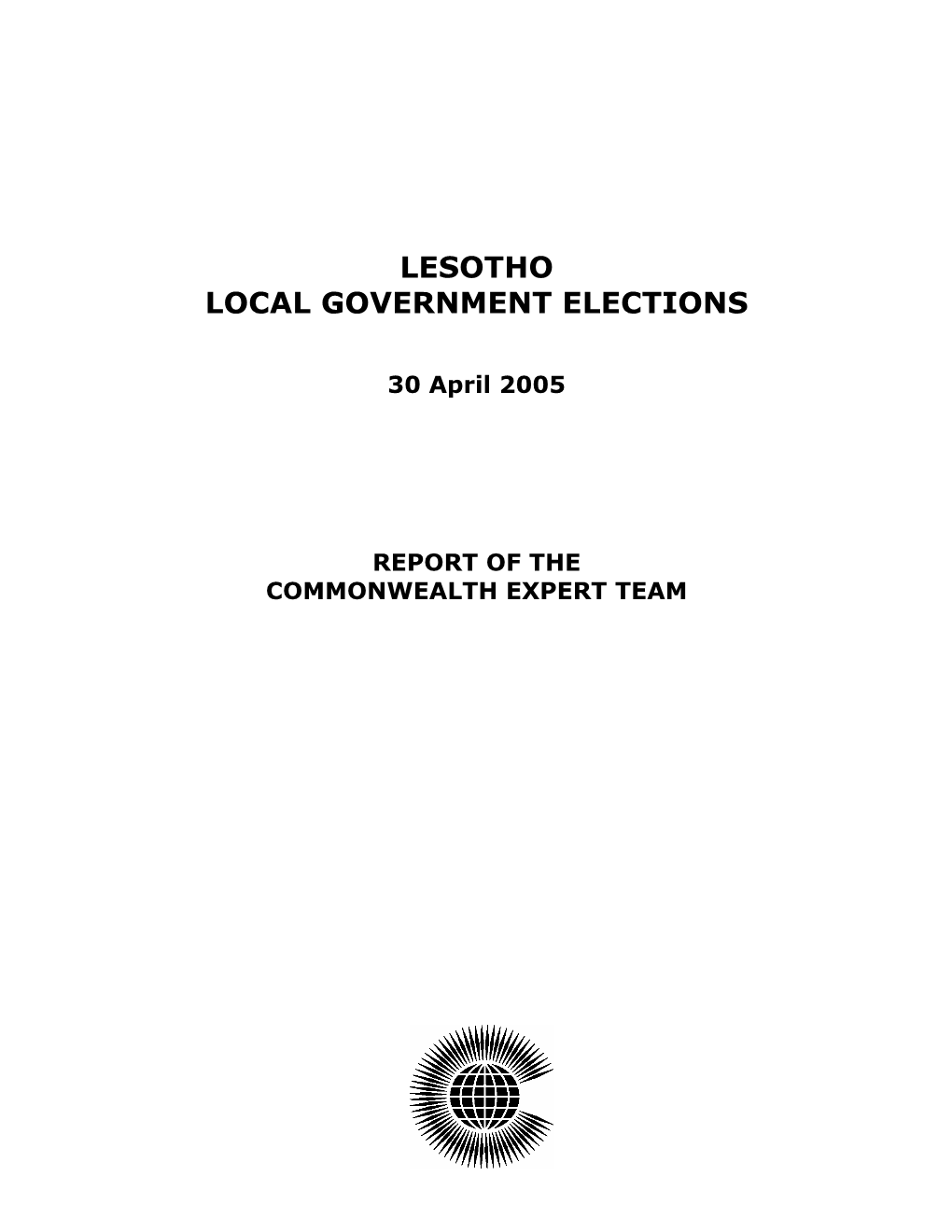 Lesotho Local Government Elections