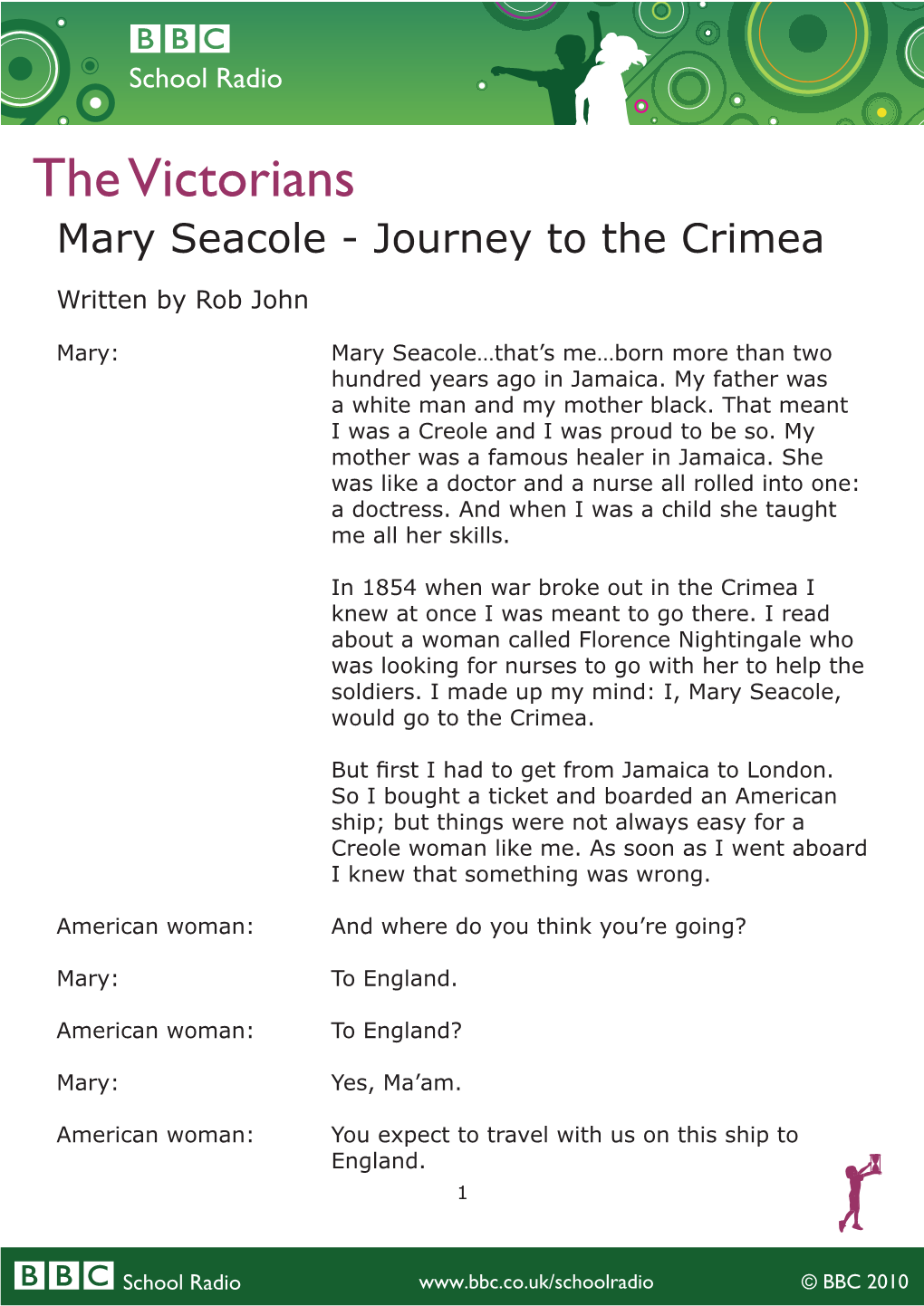 The Victorians Mary Seacole - Journey to the Crimea