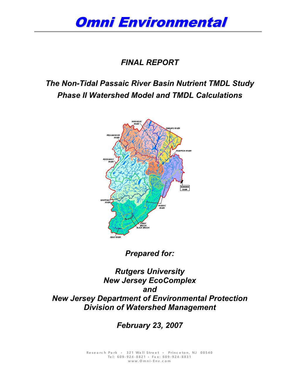 Omni Environmental Final Report – February 23, 2007