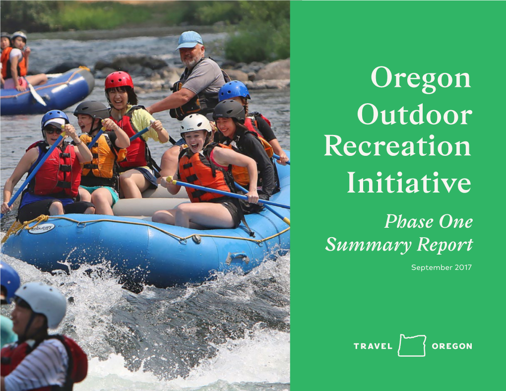 Oregon Outdoor Recreation Initiative Phase One Summary Report
