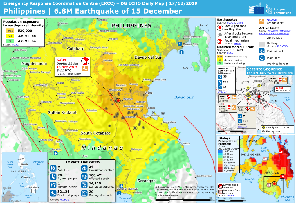 Philippines | 6.8M Earthquake of 15 December