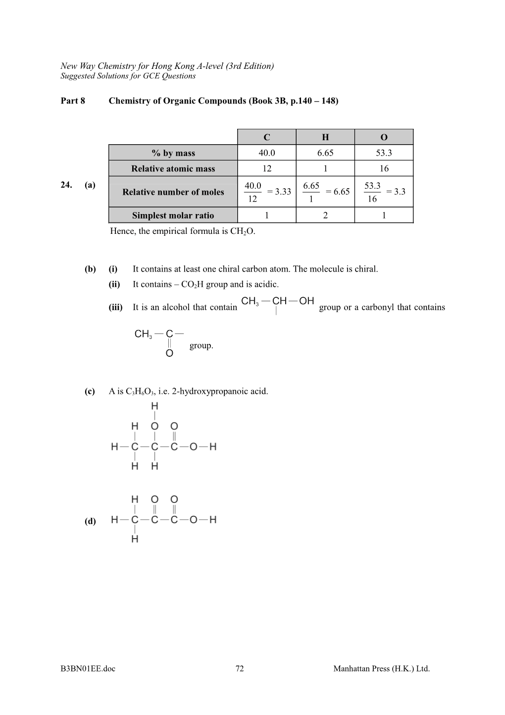 New Way Chemistry for Hong Kong A-Level (3Rd Edition)