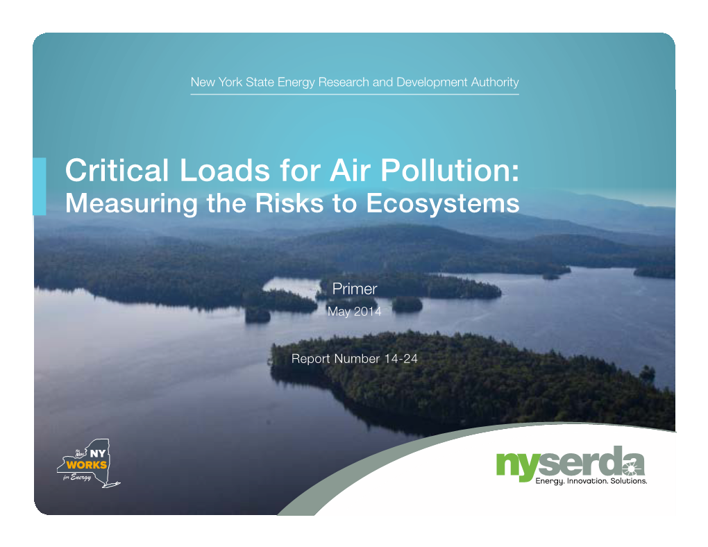 Critical Loads for Air Pollution: Measuring the Risks to Ecosystems