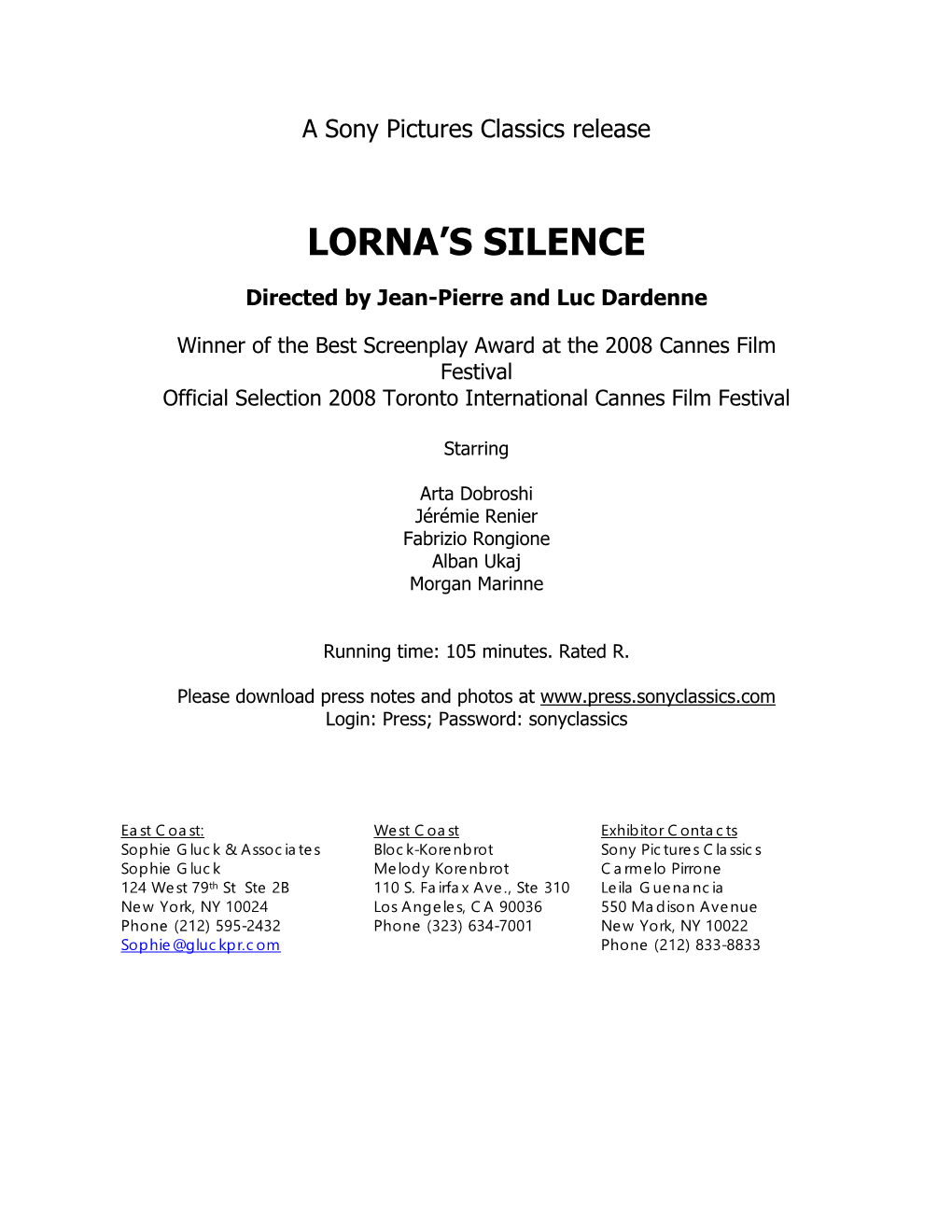 Lorna's Silence