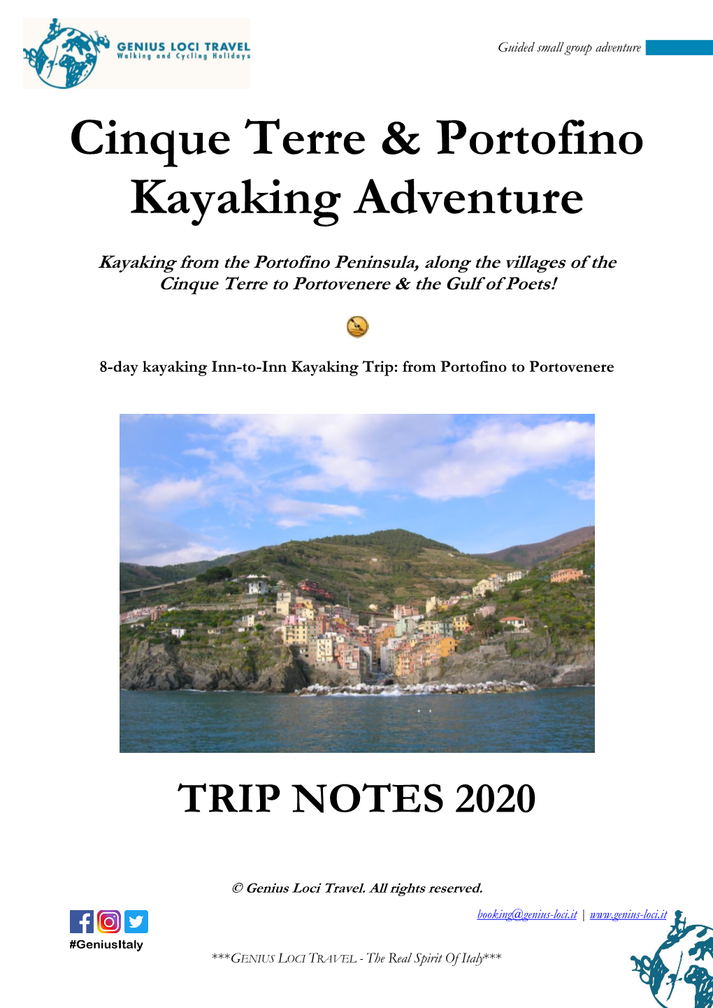 Cinque Terre & Portofino Kayaking Adventure