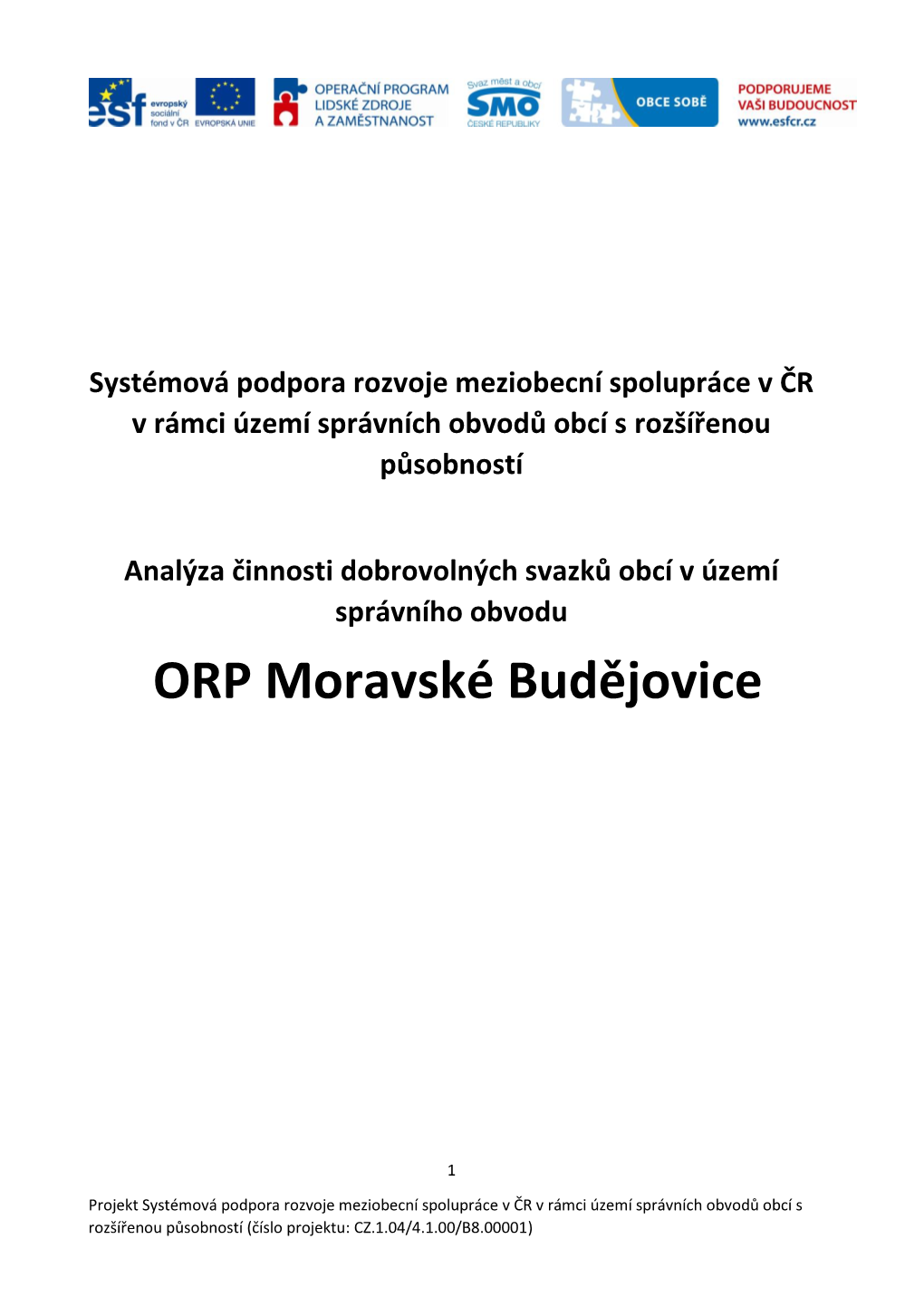 ORP Moravské Budějovice