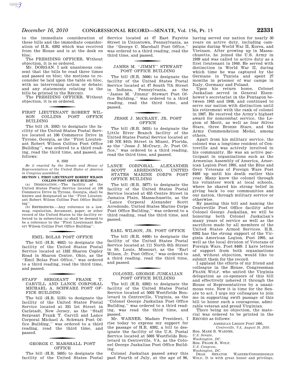 CONGRESSIONAL RECORD—SENATE, Vol. 156, Pt. 15