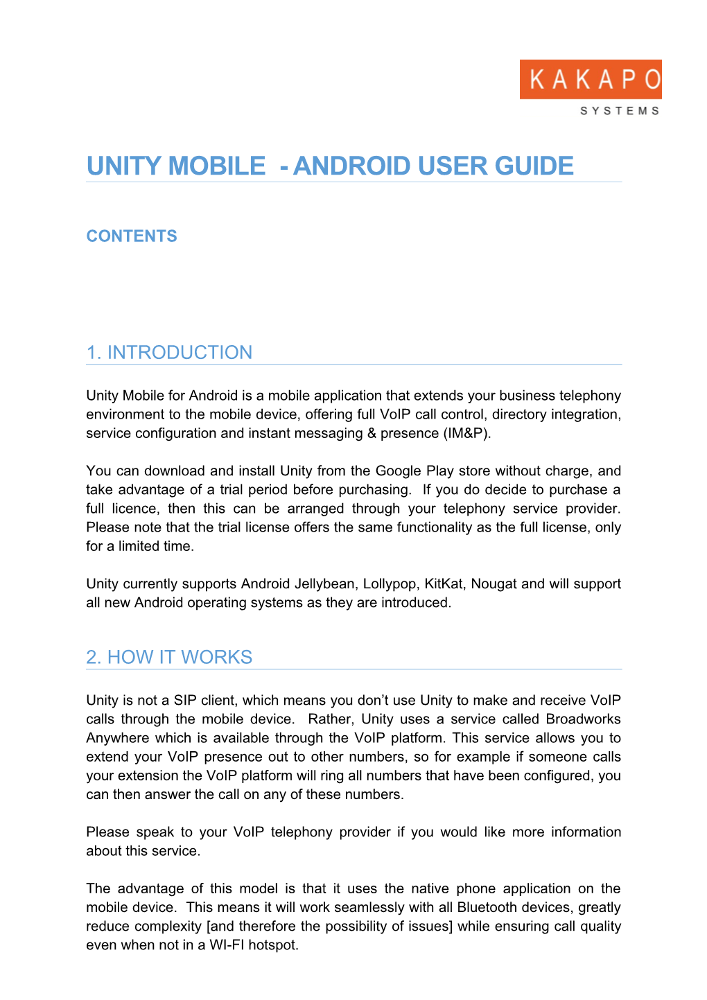 Unity Mobile for Andrd