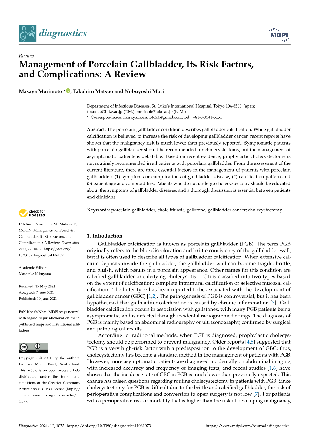 Management of Porcelain Gallbladder, Its Risk Factors,And Complications