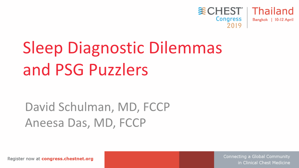 1515 Sleep Diagnostic Dilemmas and PSG Puzzlers
