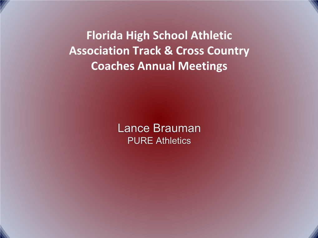 Florida High School Athletic Association Track & Cross Country