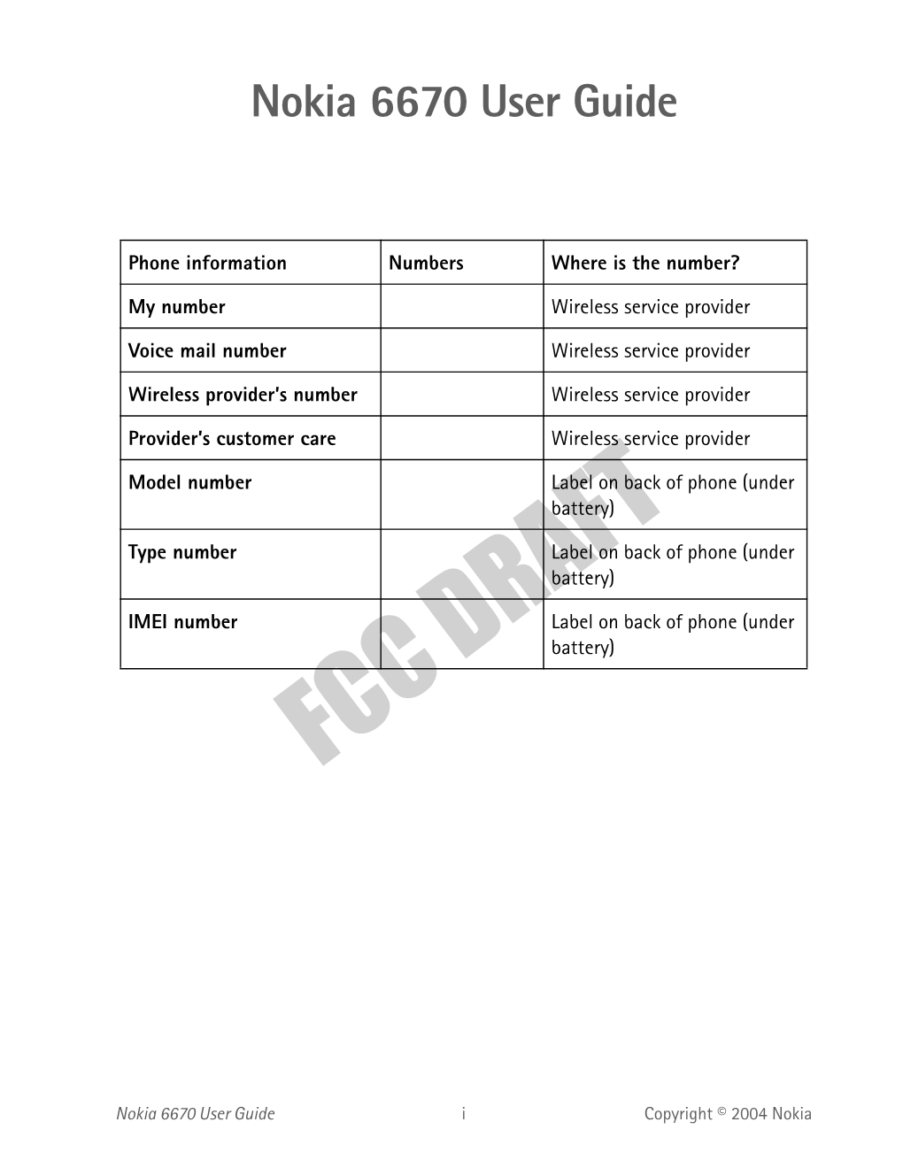 Nokia 6670 User Guide