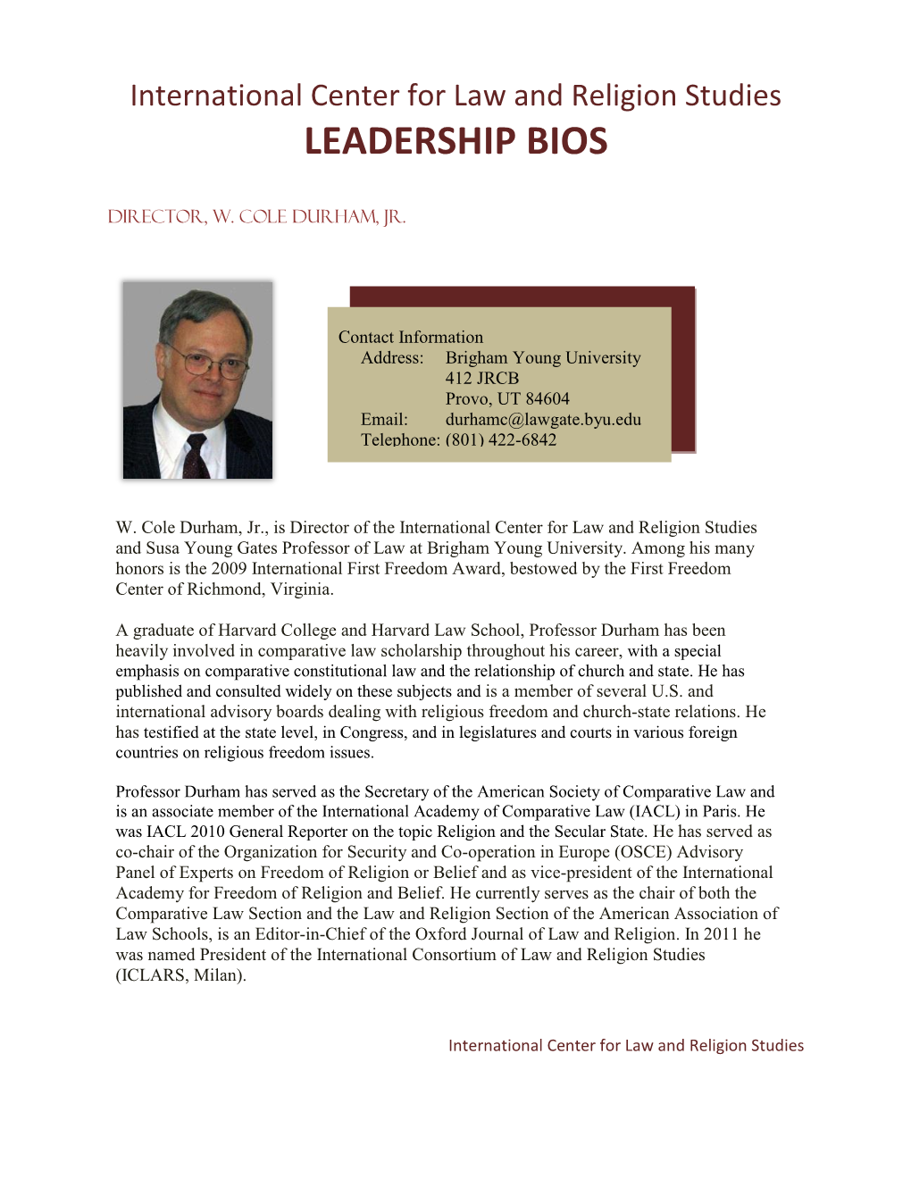 Leadership Bios