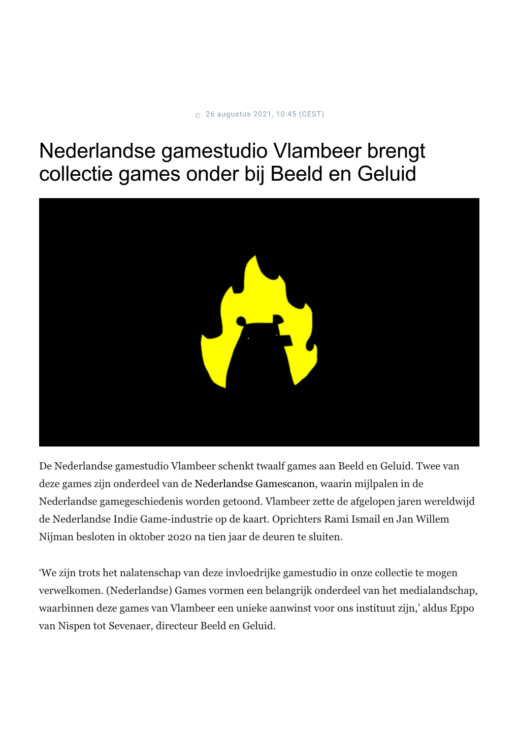 Nederlandse Gamestudio Vlambeer Brengt Collectie Games Onder Bij Beeld En Geluid