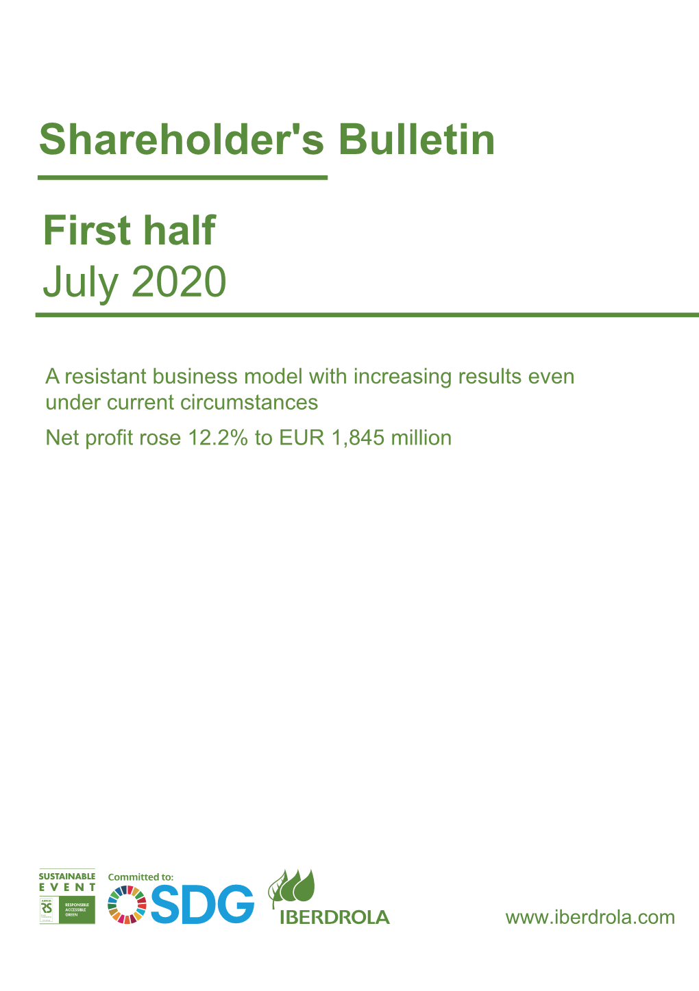 July 2020 Shareholder's Bulletin