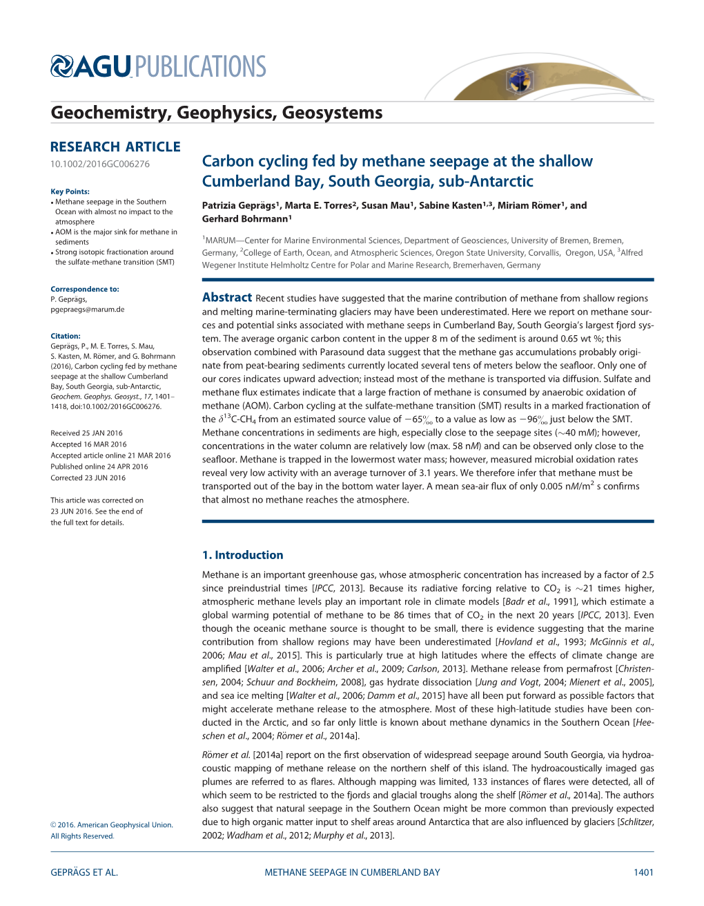 Carbon Cycling Fed by Methane Seepage at the Shallow