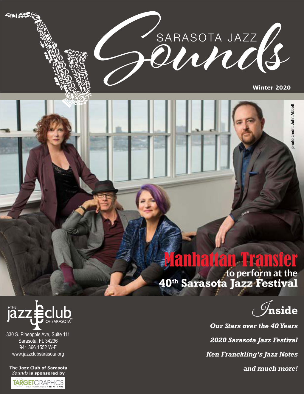 Manhattan Transfer to Perform at the 40Th Sarasota Jazz Festival