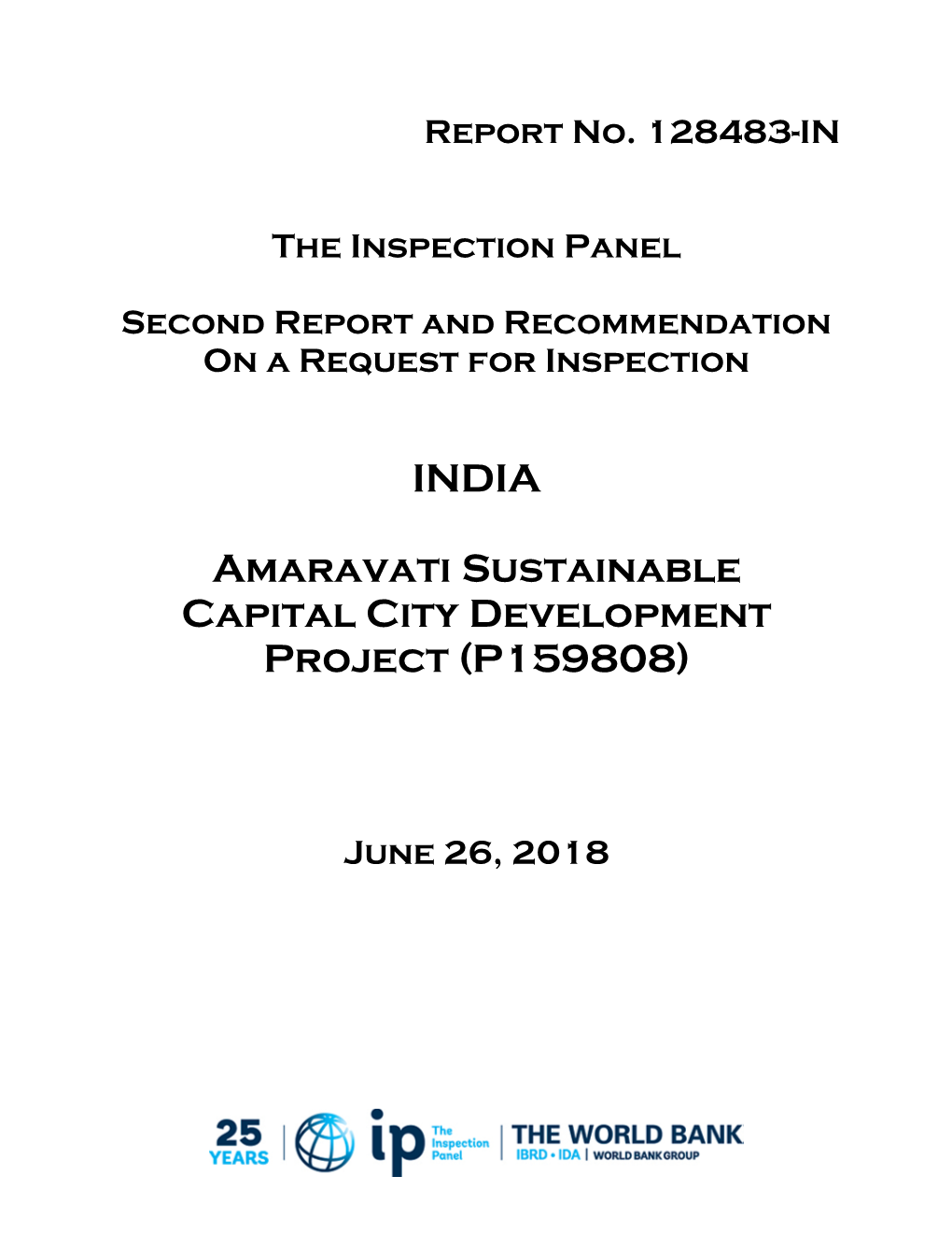 India Amaravati Sustainable Capital City Development Project (The “Proposed Project”)