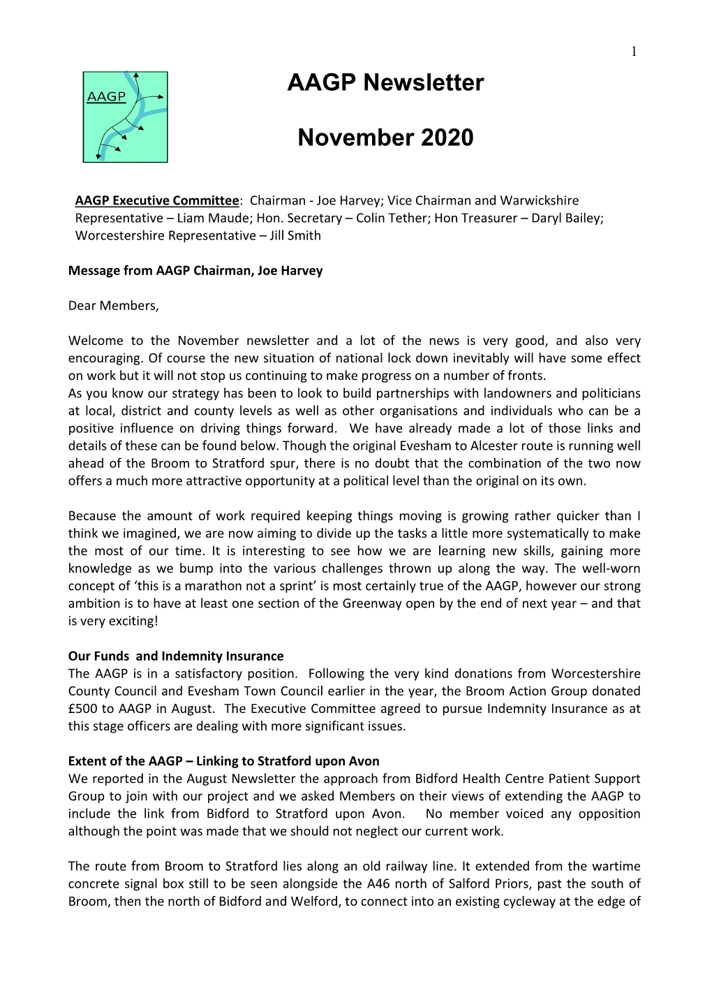AAGP Newsletter November 2020