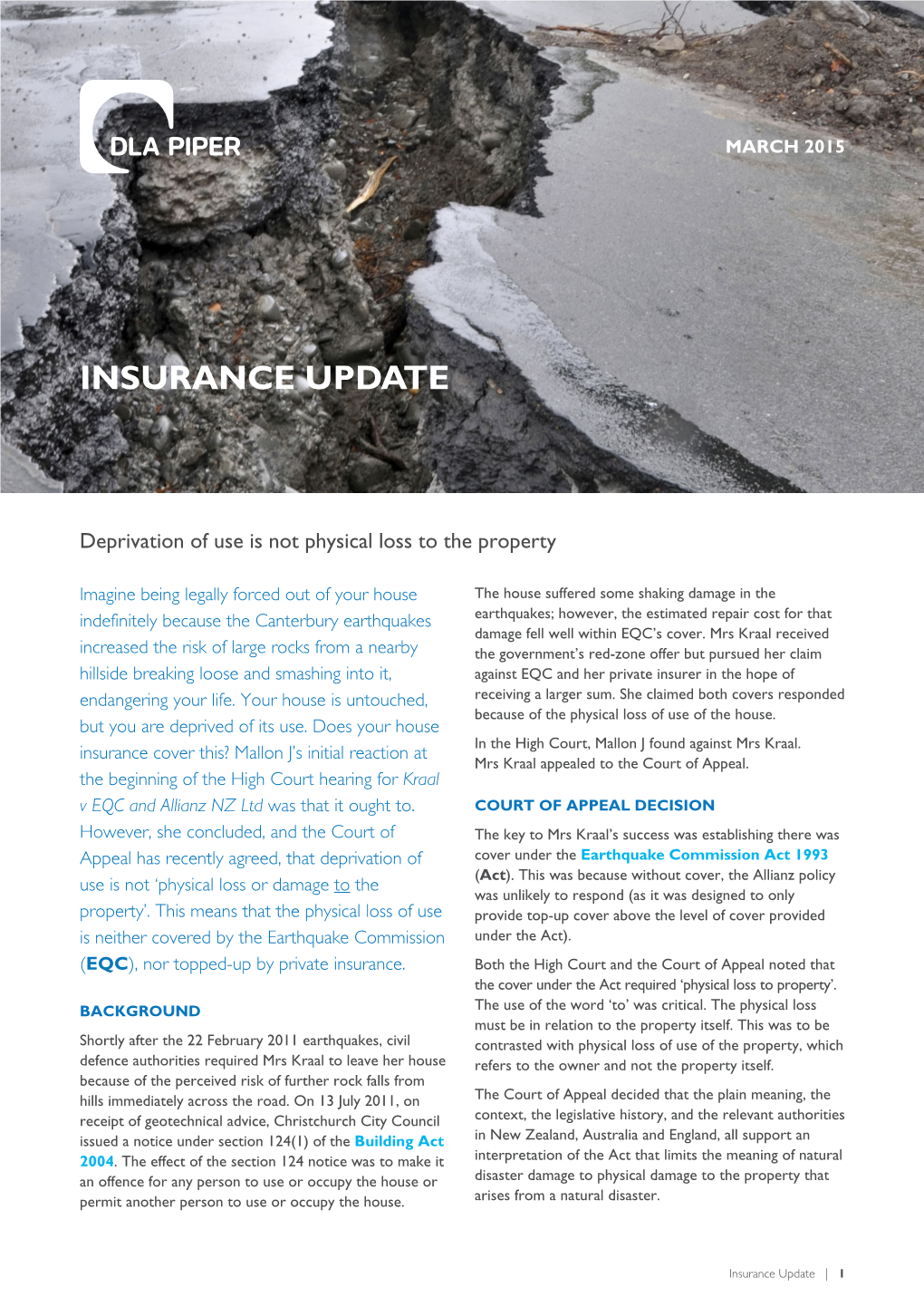 Insurance Update