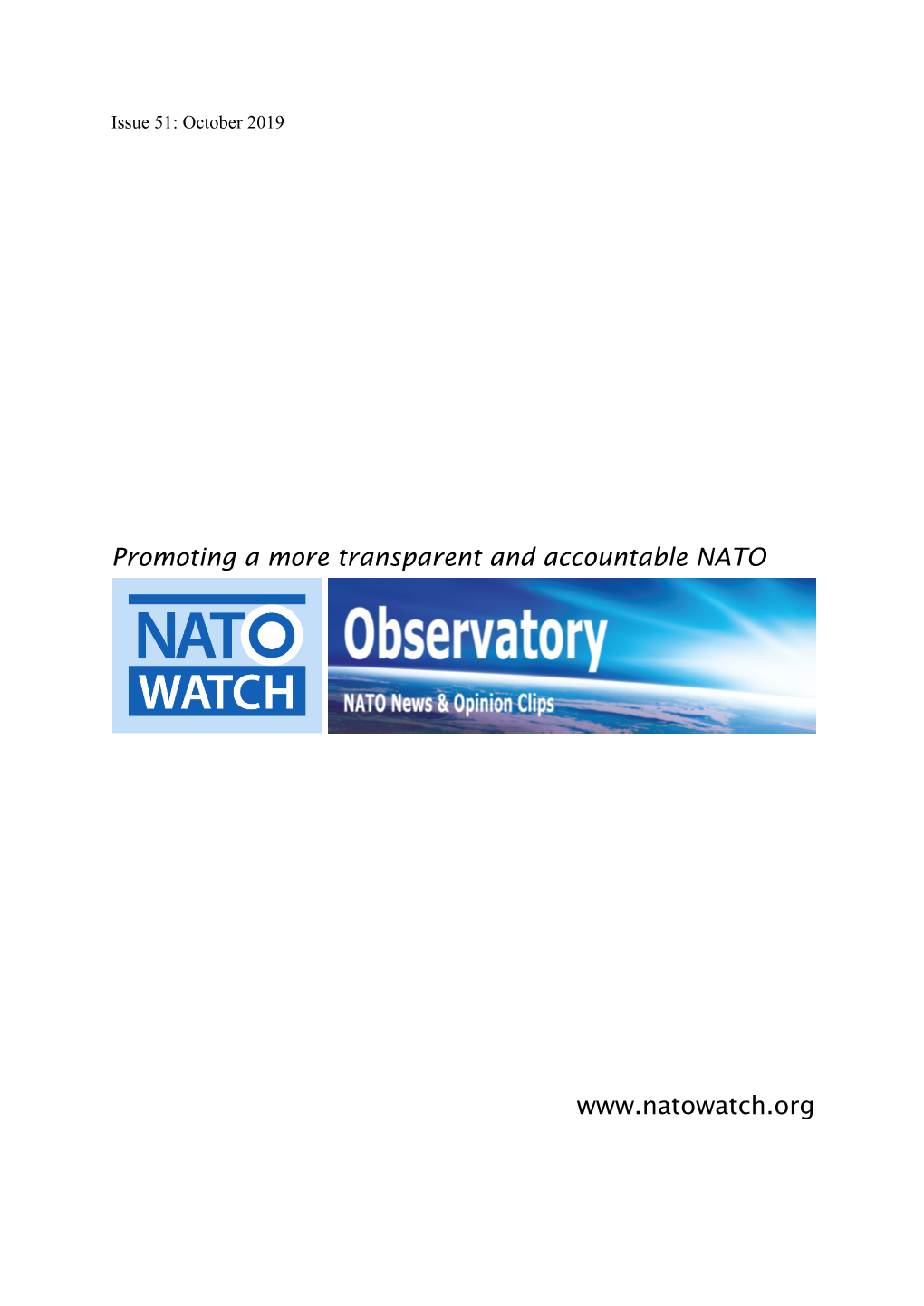 Promoting a More Transparent and Accountable NATO