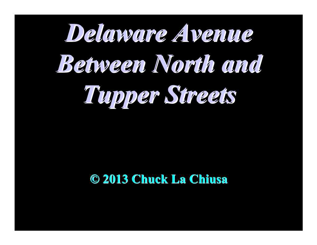 Delaware Avenue Between North and Tupper Streets