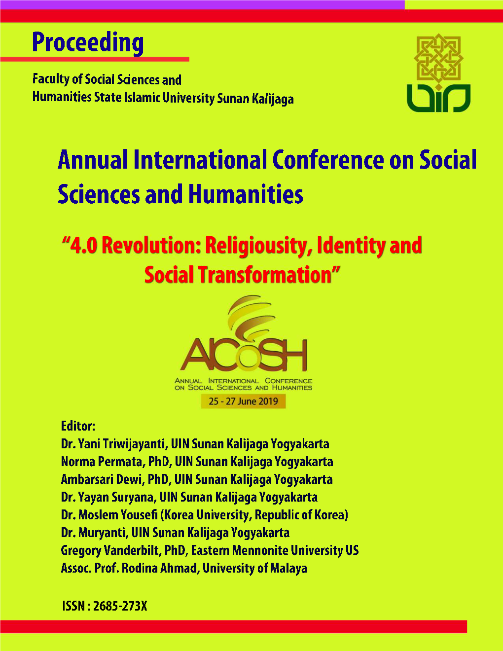 Annual International Conference on Social Sciences and Humanities 1