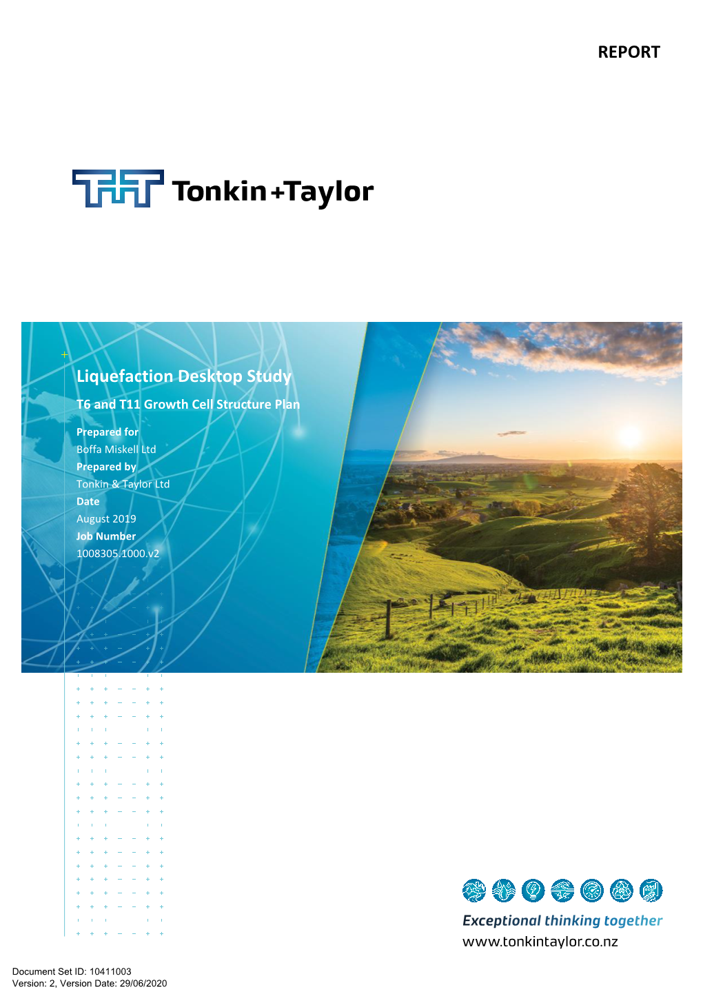 Liquefaction Desktop Study T6 and T11 Growth Cell Structure Plan