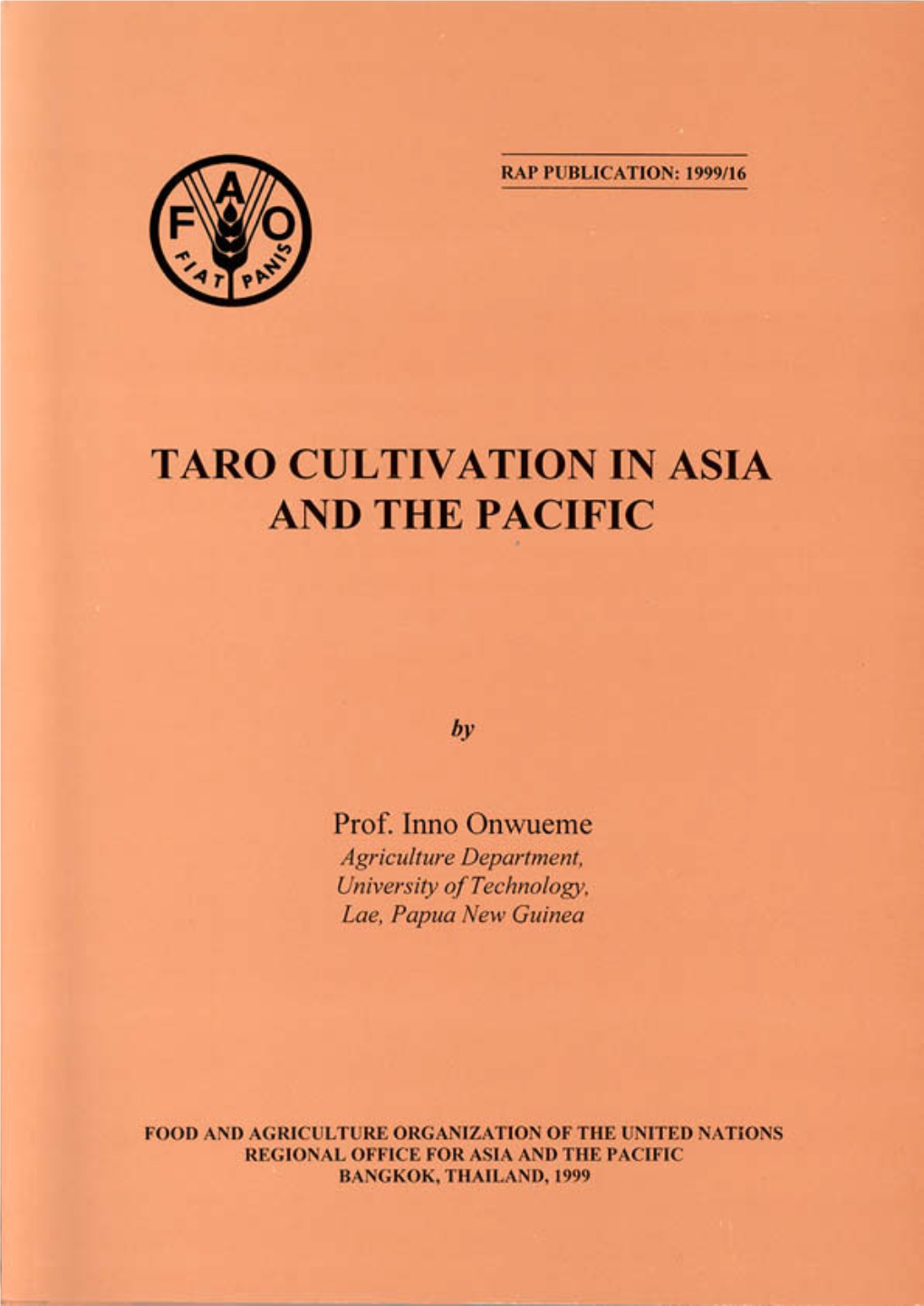 Taro Cultivation in Asia and the Pacific