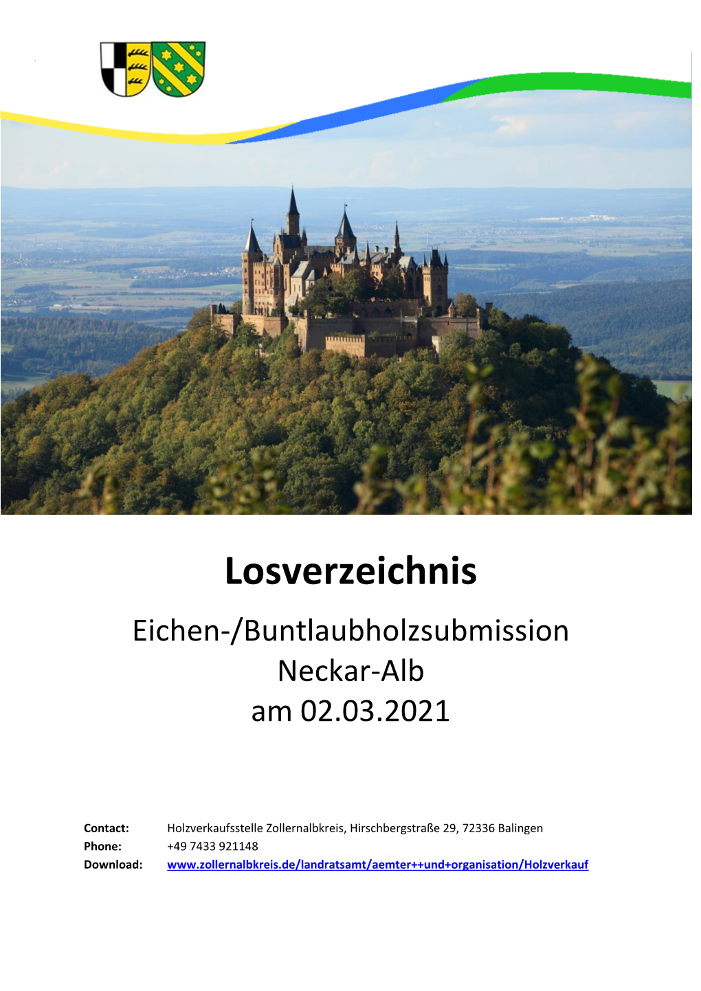 Losverzeichnis Eichen-/Buntlaubholzsubmission Neckar-Alb Am 02.03.2021