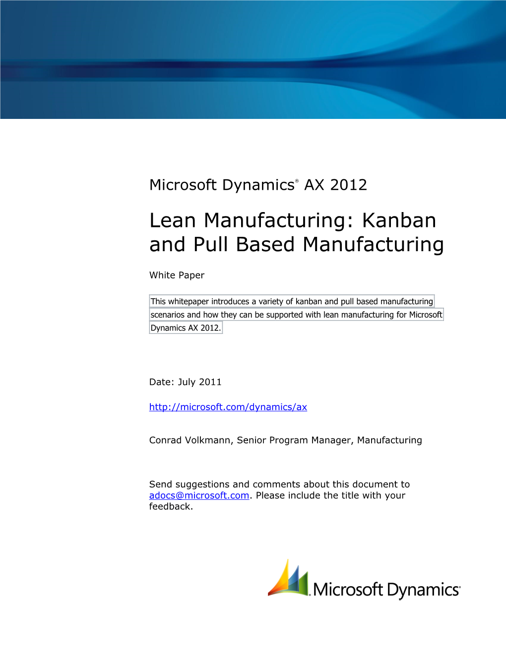 Lean Manufacturing: Kanban and Pull Based Manufacturing