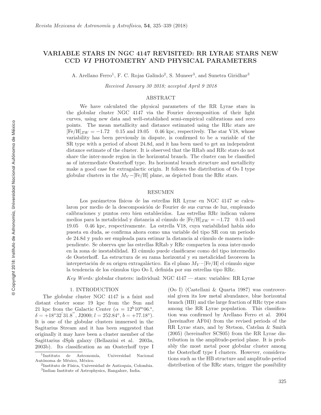 Variable Stars in Ngc 4147 Revisited