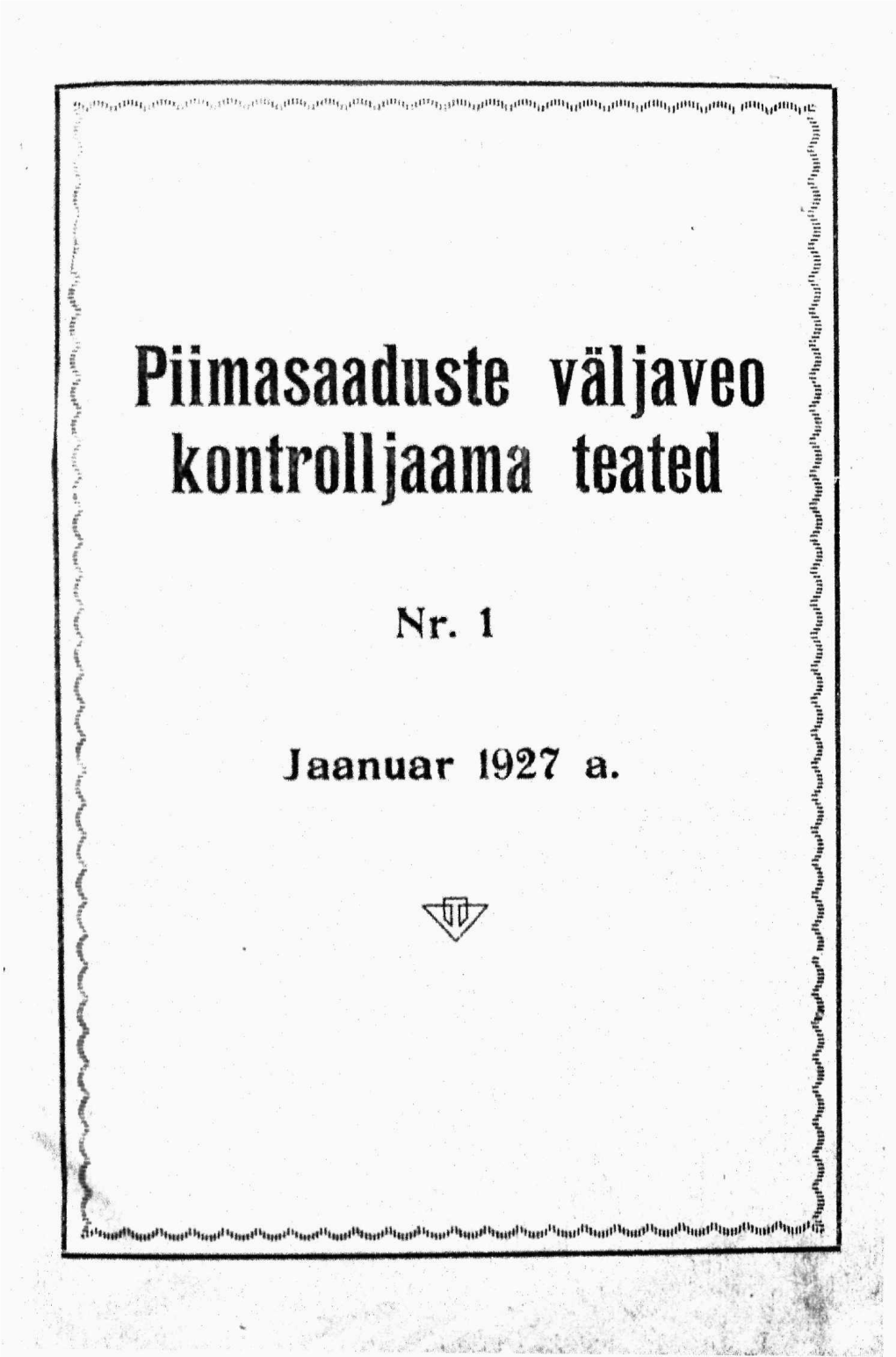 Piimasaaduste Väljaveo Kontrolljaama Teated