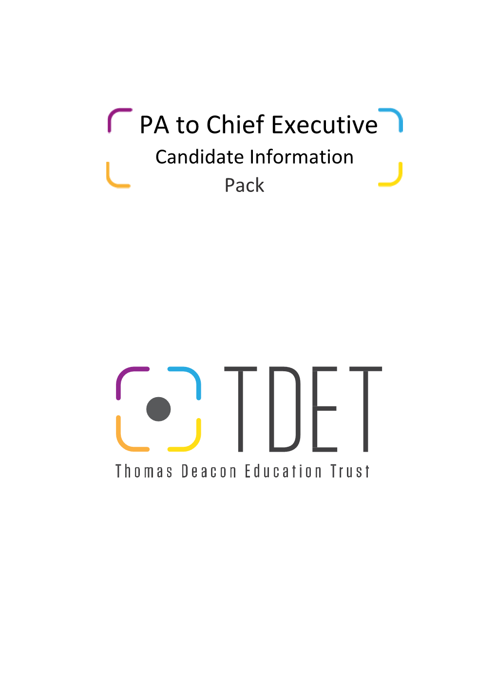 Thomas Deacon Education Trust (TDET) Page 3