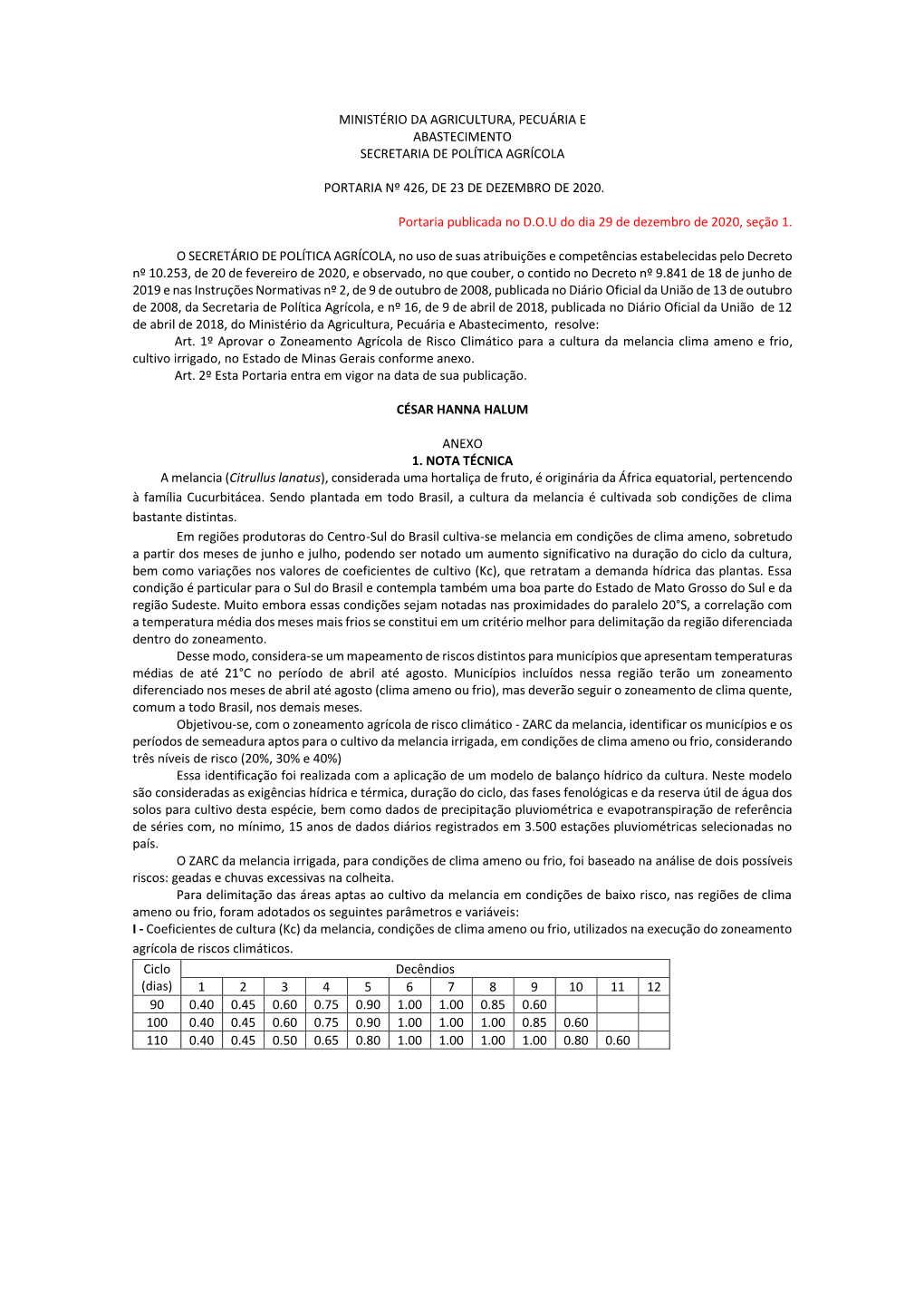 Melancia Irrigada Clima Ameno Para O Estado De Minas Gerais