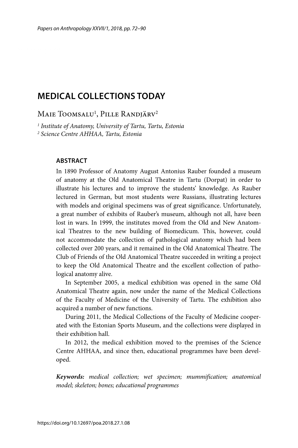 Medical Collections Today M