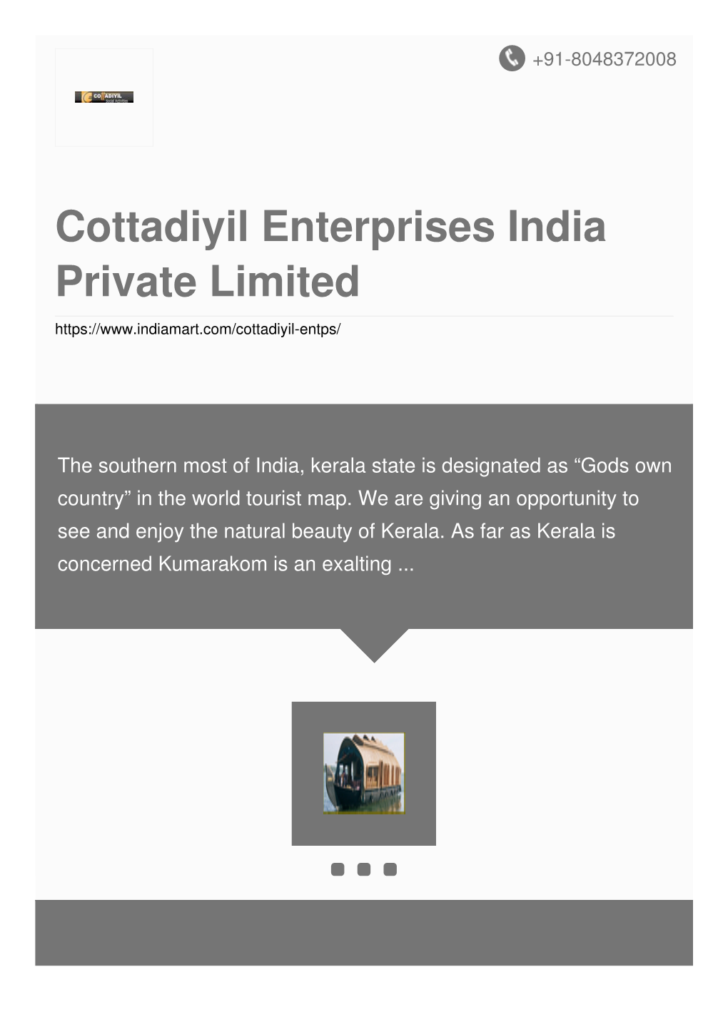 Cottadiyil Enterprises India Private Limited