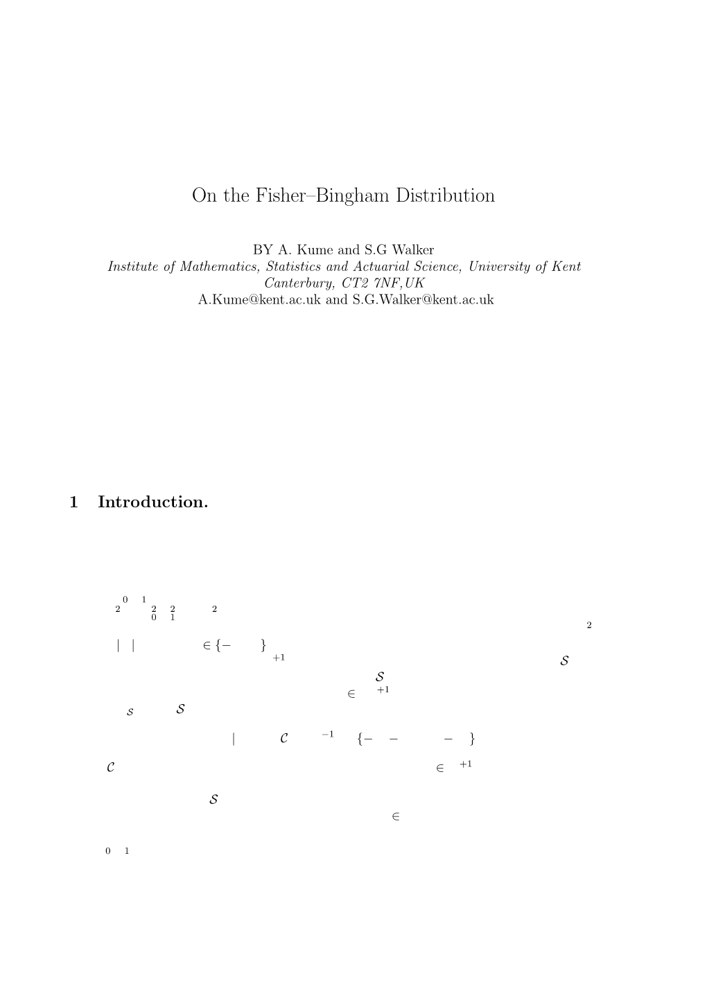 On the Fisher–Bingham Distribution