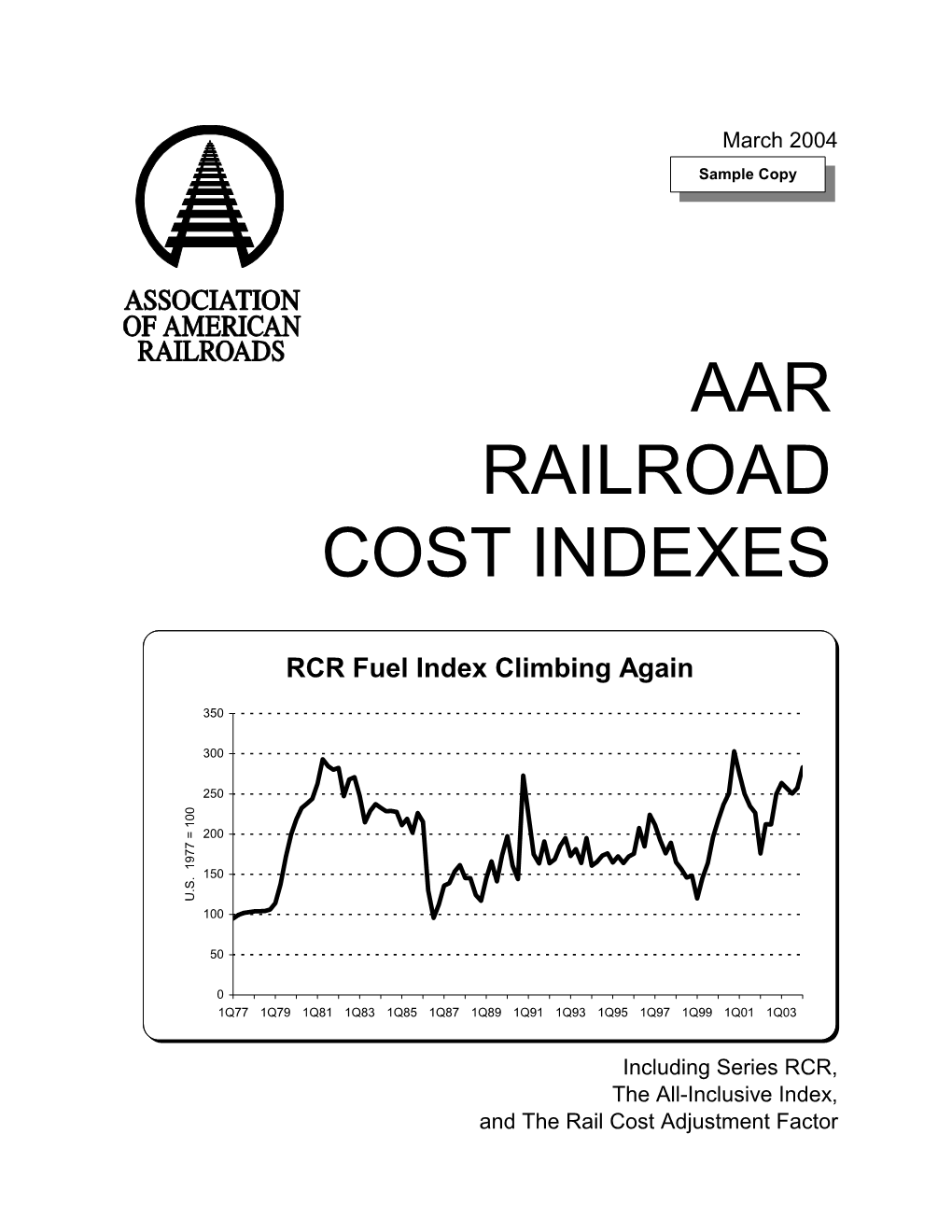 Aar Railroad Cost Indexes