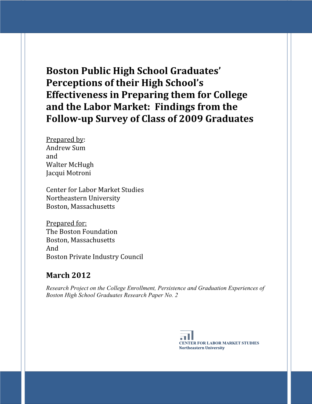 Boston Public High School Graduates
